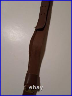 Levy's S-23d Leather Rifle Sling Vintage Mule Deer Scene Browning Emblem Nice 30