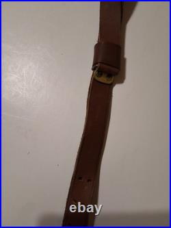 Levy's S-23d Leather Rifle Sling Vintage Mule Deer Scene Browning Emblem Nice 30