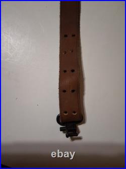 Levy's S-23d Leather Rifle Sling Vintage Mule Deer Scene Browning Emblem Nice 30