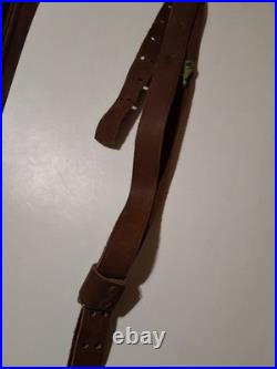 Levy's S-23d Leather Rifle Sling Vintage Mule Deer Scene Browning Emblem Nice 30