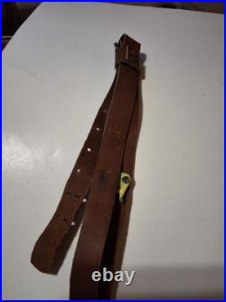 Levy's S-23d Leather Rifle Sling Vintage Mule Deer Scene Browning Emblem Nice 30