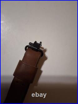 Levy's S-23d Leather Rifle Sling Vintage Mule Deer Scene Browning Emblem Nice 30