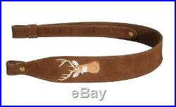 Levys Leathers SNS20ED-BRN Brown Suede Leather Rifle Sling with FREE Shipping