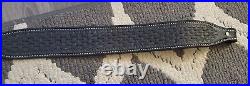 Longhorn Model 1108 Black Basket Weave Rifle Sling Leather