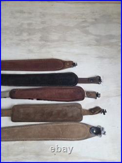 Lot Of 5 Vintage Leather Gun Rifle Slings Padded Hand Tooled Luxury Shotgun Lot Of 5 Vintage Leather Gun Rifle Slings Padded Hand Tooled Luxury Shotgun