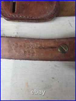 Lot Of 5 Vintage Leather Gun Rifle Slings Padded Hand Tooled Luxury Shotgun