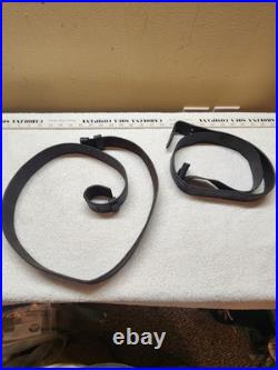 Lot of 2 Ethiopian Leather Rifle Slings One Amharic Marked, One Plain