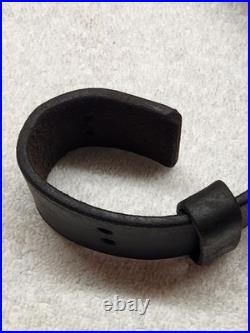 Lot of 2 Ethiopian Leather Rifle Slings One Amharic Marked, One Plain