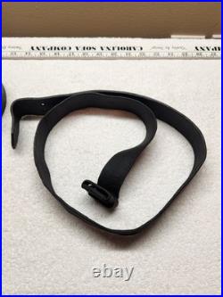 Lot of 2 Ethiopian Leather Rifle Slings One Amharic Marked, One Plain