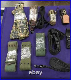 Lot of 29 Piece Rifle Slings, Belts, Military Surplus & Accessories Mix Brands