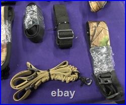 Lot of 29 Piece Rifle Slings, Belts, Military Surplus & Accessories Mix Brands