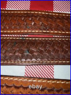 Lot of 7 Vintage Leather Gun Rifle Slings Bianchi Safari land Triple K Uncle