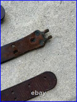 Lot of M-1907 WW1 USGI Leather Slings M1 Garand M1903 Springfield with Belt