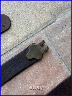 Lot of M-1907 WW1 USGI Leather Slings M1 Garand M1903 Springfield with Belt