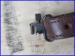 Luxury Vintage Leather Rifle Sling Hand Made Grizzly Mountain Rifle Sling Padded