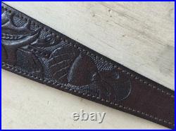 Luxury Vintage Leather Rifle Sling Hand Made Grizzly Mountain Rifle Sling Padded