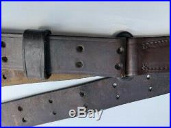 M-1 Garand, M1903 Springfield Leather Rifle Sling dated 1918, G&K Free Shipping