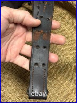 M1907 Vintage Leather Military Rifle Sling Stamped / 12I