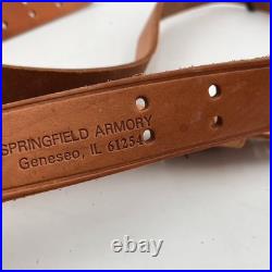 M1907 WW2 Rifle Replacement Strap Sling Leather Springfield Armory USA Made