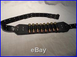 Marlin 1895 45-70 leather rifle sling with 8 bullet loops