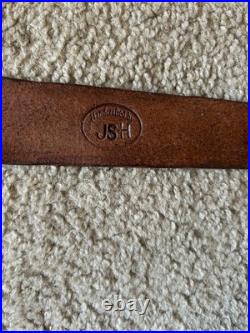 Marlin Brown Custom Leather Rifle Sling Hand Tooled And Made in the USA