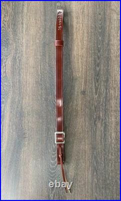Marlin Brown Leather Adjustable Sling 1 Embossed Logo OEM 1894 1895 336 Nickel