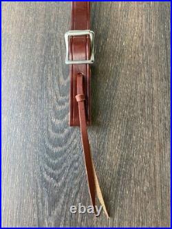 Marlin Brown Leather Adjustable Sling 1 Embossed Logo OEM 1894 1895 336 Nickel