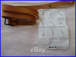 Marlin Factory Leather Sling withHorse & Rider, 336,39A & 1894, NOS
