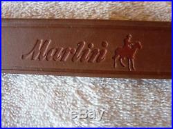 Marlin Factory Leather Sling withHorse & Rider & Original Factory Instructions NOS