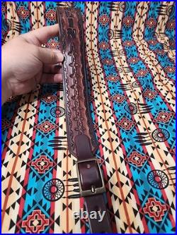 Marlin Firearms Leather Rifle Sling Buckle Sling With Swivels