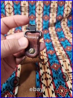 Marlin Firearms Leather Rifle Sling Buckle Sling With Swivels
