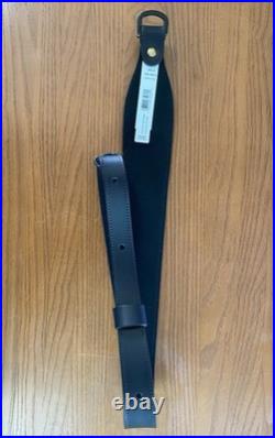 Marlin Leather Rifle Sling Embossed Logo 336 1894 1895 Black With Swivels OEM