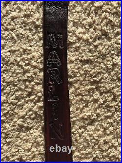 Marlin Slim RB Custom Leather Rifle Sling Hand Tooled And Made in the USA