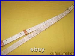 Military Style Rifle Sling 1-1/4 Inch Tan Leather