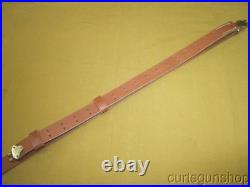 Military Style Rifle Sling 1-1/4 Inch Tan Leather