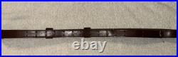 Military Style Rifle Sling 1 Inch Brown Leather