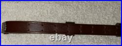 Military Style Rifle Sling 1 Inch Brown Leather