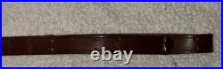 Military Style Rifle Sling 1 Inch Brown Leather
