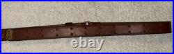 Military Style Rifle Sling 1 Inch Brown Leather