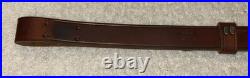 Military Style Rifle Sling 1 Inch Brown Leather