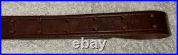 Military Style Rifle Sling 1 Inch Brown Leather