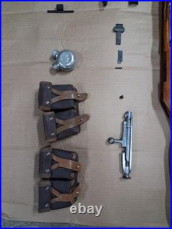 Mosin-Nagant m44 Rifle Parts Kit Stock Bolt Bayonet Sling Pouches 7.62x54R