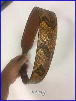 NEW Authentic RATTLESNAKE skin RIFLE SLING CUSTOM hand crafted SLING