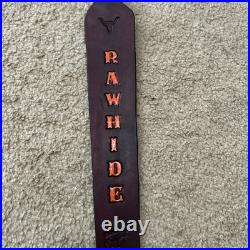 NEW RAWHIDE Custom Leather Rifle Sling Hand Made And Made in the USA