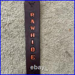NEW RAWHIDE Custom Leather Rifle Sling Hand Made And Made in the USA