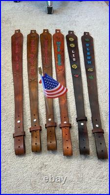 NEW Ruger 10-22 Custom Leather Rifle Sling Hand Made And Made in the USA