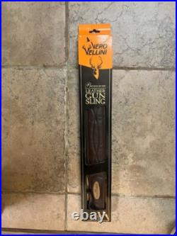 NEW Vero Vellini Premium Leather Gun Sling Brown/QR Rifle Sling #V17232