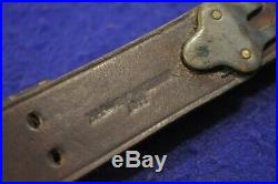 NICE! WWI US M1907 LEATHER RIFLE SLING FOR 1903 RIFLE MFG. MK'd & DATED 1917