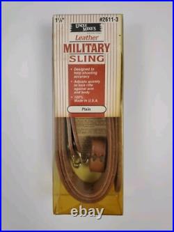 (NOS) Uncle Mike's Leather Adjustable 1 1/4 Military Sling #2611-3 Vintage