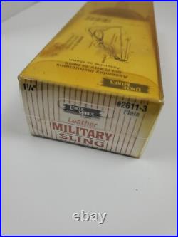 (NOS) Uncle Mike's Leather Adjustable 1 1/4 Military Sling #2611-3 Vintage